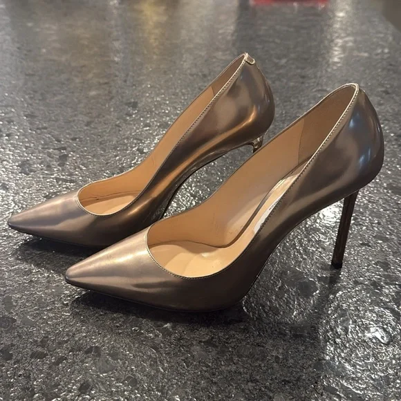 Jimmy Choo Romy Rose Gold Pumps